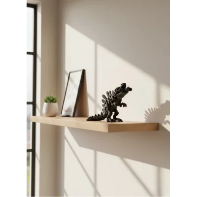 BUĞZ Hareketli Dinazor Figürü Dekoratif Oyuncak – Siyah Tasarım