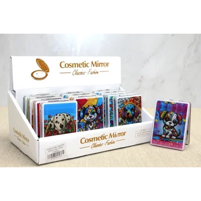 BUĞZ Hareketli Sulu Detaylı Köpek Figürlü El Aynası