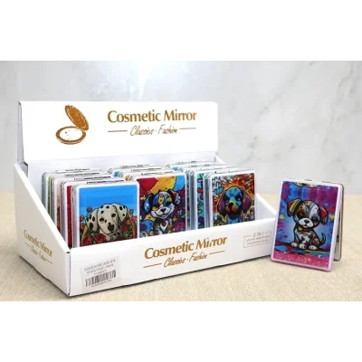 BUĞZ Hareketli Sulu Detaylı Köpek Figürlü El Aynası Alk4578