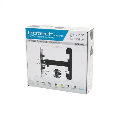 BUĞZ Hareketli TV Askı Aparatı - 27-42 İnç - 72-106 cm - LCD LED TV Uyumlu