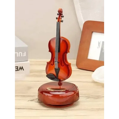  Hareketli Violin Müzik Kutusu