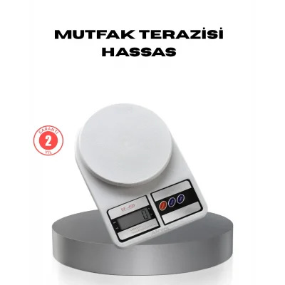 BUĞZ Hassas Dijital Mutfak Tartısı – 1g Doğruluk, LCD Ekran, Otomatik Kapanma