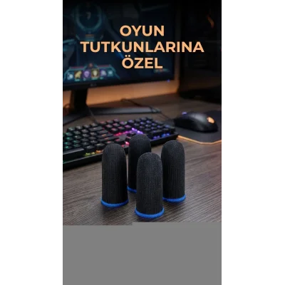 BUĞZ Hassas Kontrol İçin Dayanıklı Oyuncu Parmaklık Eldiven 4lü Set