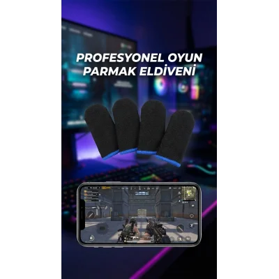 BUĞZ Hassas Kontrol Sunan Oyuncu Parmaklık Eldiven Seti 4lü