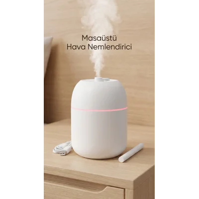 BUĞZ Hava Nemlendirici 220ml Buhar Makinesi oda ortamında kullanılmak üzere uygun