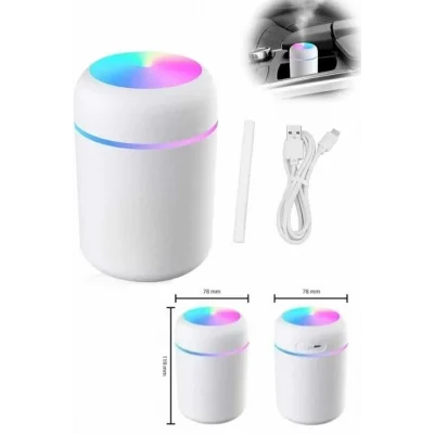 BUĞZ Hava Nemlendirici Buhar Makinesi Led Işıklı USB Dekoratif Nemlendirici
