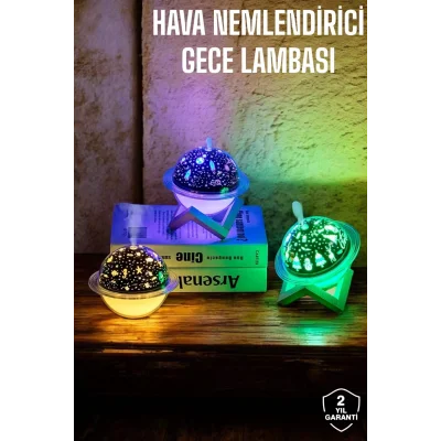 BUĞZ Hava Nemlendirici Masa ve Gece Lambası USB Projeksiyon Aromaterapi