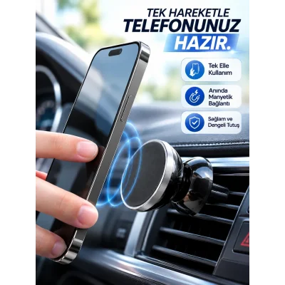 BUĞZ Havalandırma Izgarası İçin Manyetik Araç Telefon Tutucu