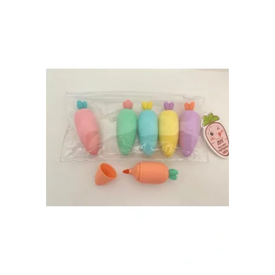 BUĞZ Havuç Tasarımlı Fosforlu Kalem Seti