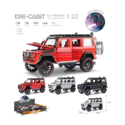 BUĞZ HCL-501A Çek Bırak 1:22 Sesli Ve Işıklı Buharlı G-Lüx Metal Jeep