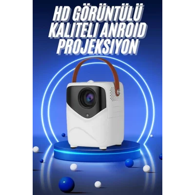 BUĞZ HD Ayaklı Portatif Projeksiyon Cihazı Bluetooth Wifi Akıllı Android İşlemcili - Lisinya