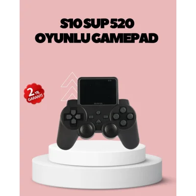  HDMI TV Bağlantılı Orijinal S10 Gamepad 520 Oyunlu 2025 Seri Oyun Konsolu
