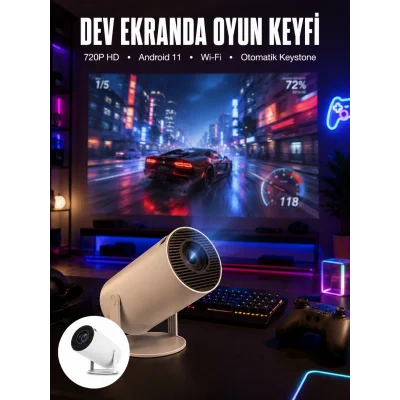 BUĞZ HDMI ve Full HD Teknolojili 160 ANSI Lümen Kablosuz Projeksiyon Yeni Nesil