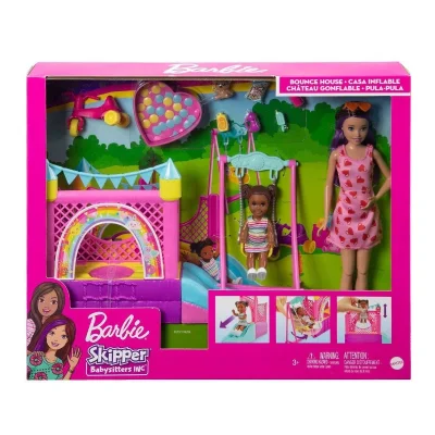  HHB67 Barbie  Bebek Bakıcısı Skipper Oyun Evi Seti