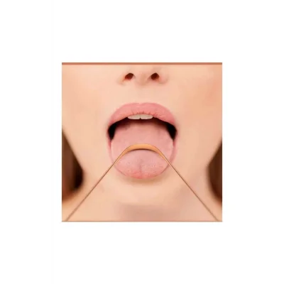 BUĞZ Hijyenik Dil Kazıyıcı Temizleme Dil Sıyırıcı Dil Temizleyici Bakır Hilal