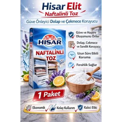 BUĞZ Hisar Elit Naftalinli Toz Güve Önleyici Dolap ve Çekmece Koruyucu 1 Adet