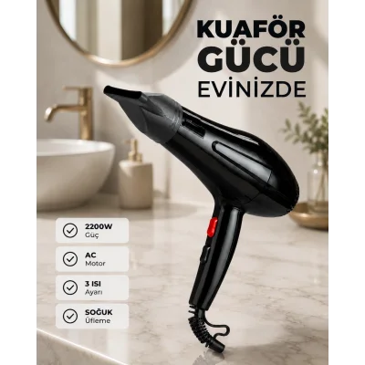 BUĞZ Hızlı Kurutma ve Şekillendirme İçin Profesyonel Saç Kurutma Makinesi