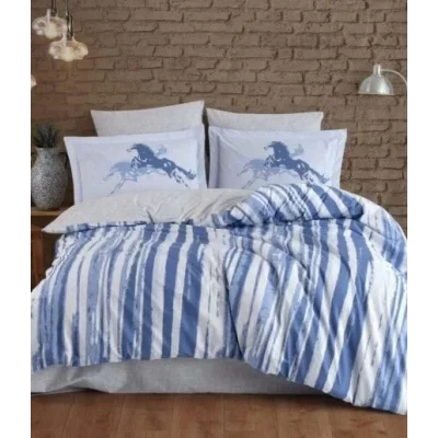  Hobby Çift Kişilik Poplin Nevresim Cascade Lacivert