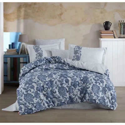  Hobby Çift Kişilik Ranforce Nevresim Takımı Elsa Lacivert