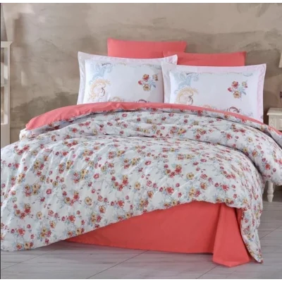  Hobby Çift Kişilik Ranforce Nevresim Takımı Gloria Kırmızı