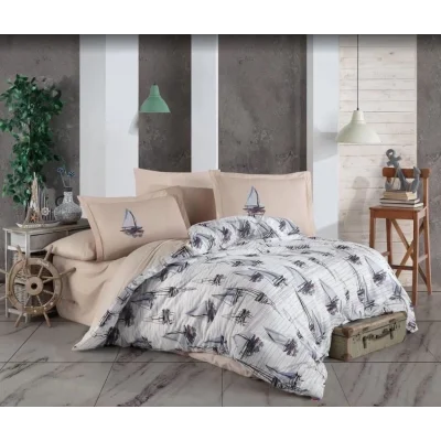  Hobby Çift Kişilik Ranforce Nevresim Takımı Milena Mavi