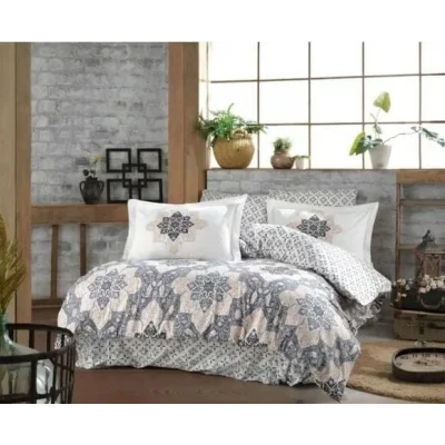 BUĞZ Hobby Kingsize Poplin Nevresim Amanda Gri