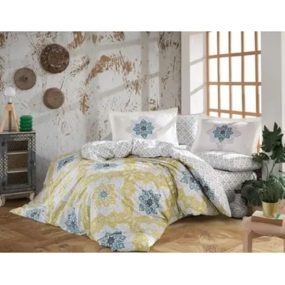 BUĞZ Hobby Kingsize Poplin Nevresim Amanda Sarı