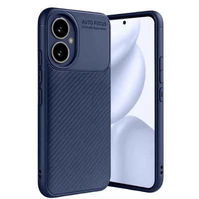 BUĞZ Honor 400 Kılıf Auto Focus Karbon Kapak - Lacivert