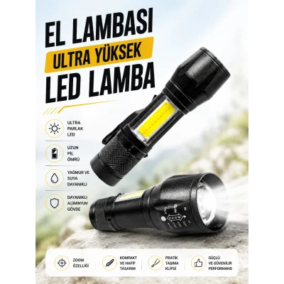 BUĞZ HS-41 EL LAMBASI Ultra Yüksek Led Lamba