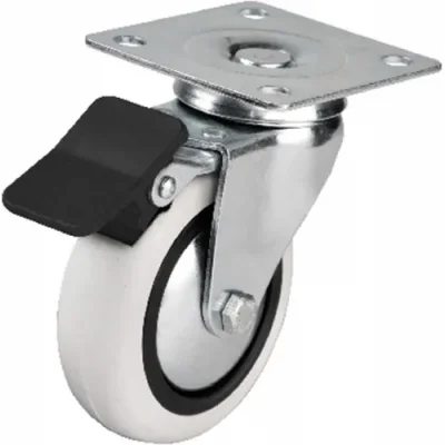 BUĞZ Eco Lounge Hts 353 - 75x25 mm PVC Makaralı Tablalı Frenli Teker 4 Adet