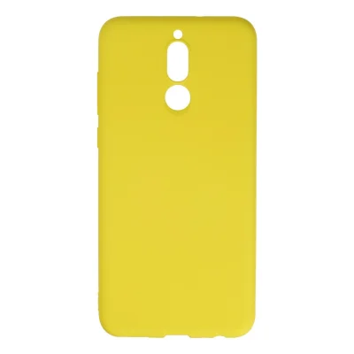 BUĞZ Huawei Mate 10 Lite Kılıf Nano İçi Kadife Silikon - Sarı