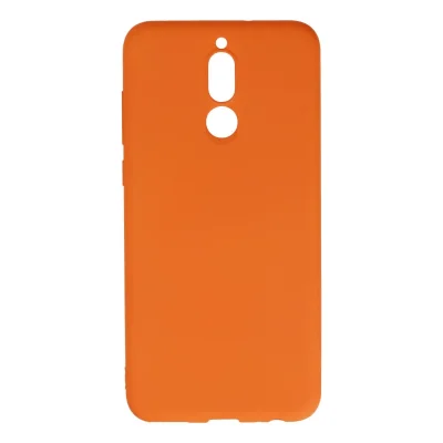 BUĞZ Huawei Mate 10 Lite Kılıf Nano İçi Kadife Silikon - Turuncu