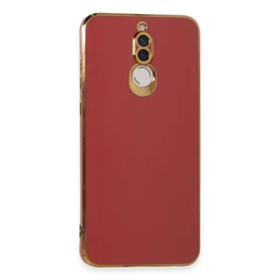 BUĞZ Huawei Mate 10 Lite Kılıf Volet Silikon - Kırmızı