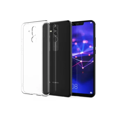 BUĞZ Huawei Mate 20 Lite Kılıf Lüx Şeffaf Silikon