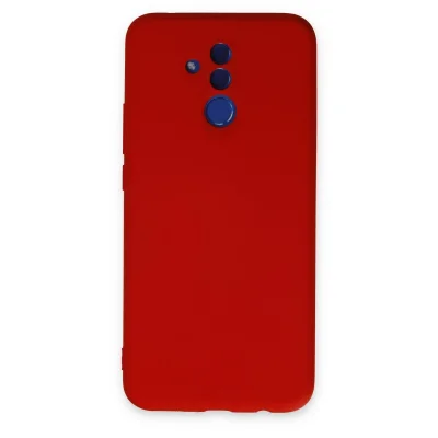 BUĞZ Huawei Mate 20 Lite Kılıf Nano İçi Kadife Silikon - Kırmızı