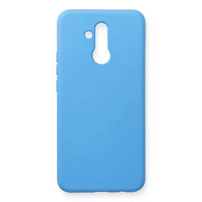 BUĞZ Huawei Mate 20 Lite Kılıf Nano İçi Kadife Silikon - Mavi