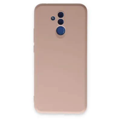 BUĞZ Huawei Mate 20 Lite Kılıf Nano İçi Kadife Silikon - Pudra