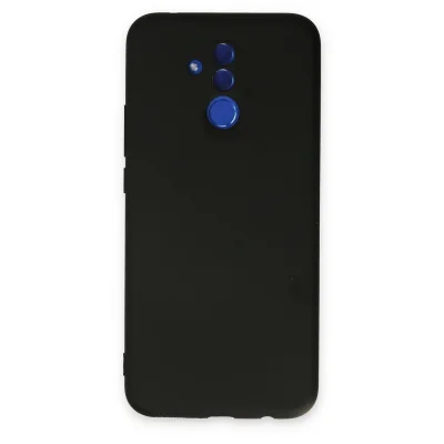 BUĞZ Huawei Mate 20 Lite Kılıf Nano İçi Kadife Silikon - Siyah