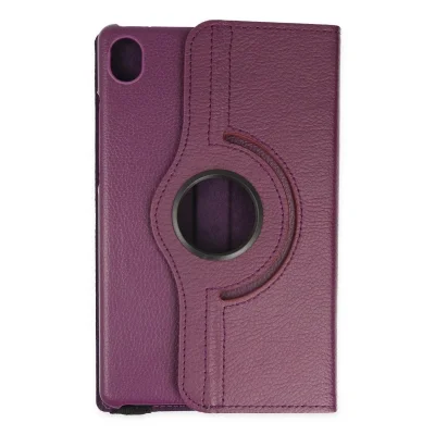 BUĞZ Huawei Matepad Se 11 Kılıf 360 Tablet Deri Kılıf - Mürdüm