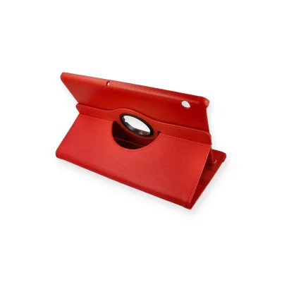 BUĞZ Huawei Mediapad T5 10 Kılıf 360 Tablet Deri Kılıf - Kırmızı