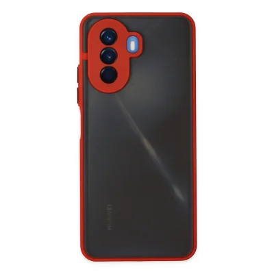 BUĞZ Huawei Nova Y70 Kılıf Montreal Silikon Kapak - Kırmızı