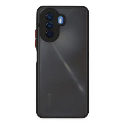 BUĞZ Huawei Nova Y70 Kılıf Montreal Silikon Kapak - Siyah