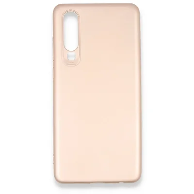 BUĞZ Huawei P30 Kılıf First Silikon - Rose Gold