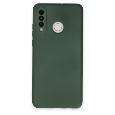 BUĞZ Huawei P30 Lite Kılıf Nano İçi Kadife Silikon - Koyu Yeşil