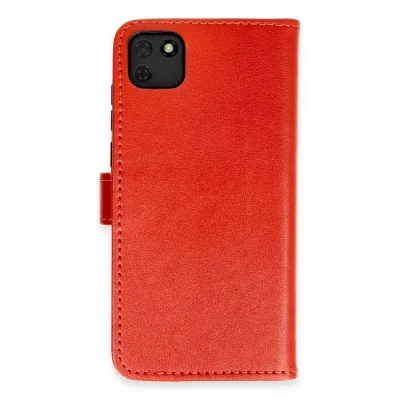 BUĞZ Huawei Y5p Kılıf Trend S Plus Kapaklı Kılıf - Kırmızı