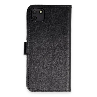 BUĞZ Huawei Y5p Kılıf Trend S Plus Kapaklı Kılıf - Siyah