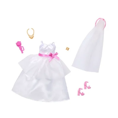 BUĞZ HWV76 Bebek + Ken Fashion - Gelin Aksesuarları (Bebekler ürüne dahil değildir.)