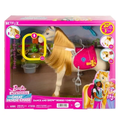 BUĞZ HXJ42 Barbie ve Dansçı Atı - Barbie Mysteries: The Great Horse Chase