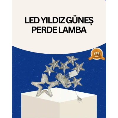 BUĞZ İç Mekan Uyumlu Yıldız Peri Led Perde 3x3 Metre
