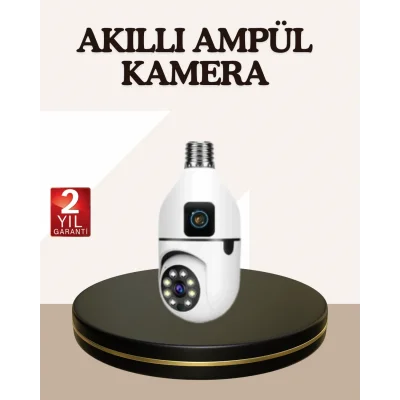 BUĞZ İki Yönlü Sesli WiFi Kamera – Ampul Tipi Ev ve Ofis Güvenlik Kamerası